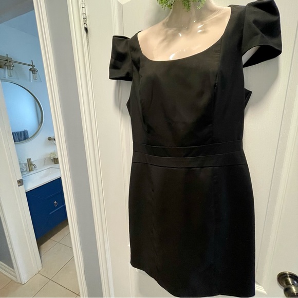 🌸3 for $30 Forever 21 Black Mini Dress short puffy sleeves  cocktail dress - Picture 16 of 17